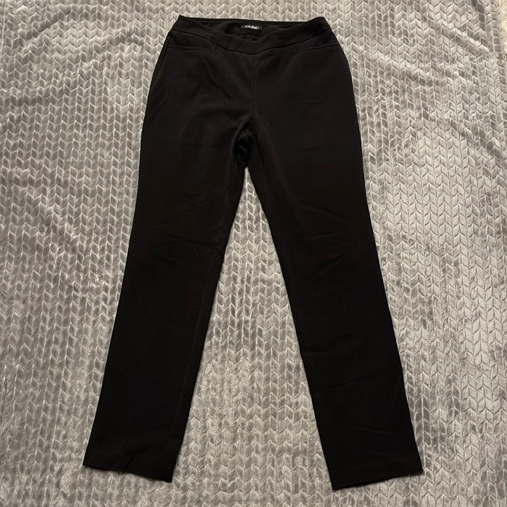 Roz & Ali Stretch Black Secret Agent Pants - Picture 1 of 11